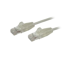 Startech.com cable de 1.8m de red ethernet cat6 delgado sin enganches - cable de red snagless - gris - cable for dispositivo de red - cable de conexión - oro conector chapado - lszh - 28 awg - gris