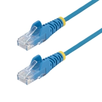 Startech.com cable ethernet cat6 delgado de 7m azul - utp - cobre puro - 28awg - rj45 - snagless - lszh - probado con fluke - cable for dispositivo de red, bastidor, panel de conexión, conmutador poe, cámara ip - 1gbits - cable de conexión - unshielded twisted pair (utp) - oro conector chapado - oro contacto chapado - lszh - 28 awg - azul