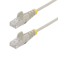 Startech.com cable ethernet cat6 delgado de 7m gris - utp - cobre puro - 28awg - rj45 - snagless - lszh - probado con fluke - cable for dispositivo de red, bastidor, panel de conexión, conmutador poe, cámara ip - 1gbits - cable de conexión - unshielded twisted pair (utp) - oro conector chapado - oro contacto chapado - lszh - 28 awg - gris