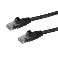 Cable de 1m de red ethernet snagless sin enganches cat 6 cat6 gigabit - negro - startech.com mod. n6patc1mbk