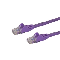 Startech.com cable de red de 1m púrpura cat6 utp ethernet gigabit rj45 sin enganches - cable for dispositivo de red - 6gbits - cable de conexión - oro contacto chapado - 24 awg - violeta