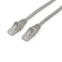 Startech.com cable de 2m gris de red gigabit cat6 ethernet rj45 sin enganche - snagless - cable for dispositivo de red - 6gbits - cable de conexión - oro contacto chapado - 24 awg - gris