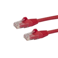 Startech.com cable de 2m rojo de red gigabit cat6 ethernet rj45 sin enganche - snagless - cable for dispositivo de red - 6gbits - cable de conexión - oro contacto chapado - 24 awg - rojo