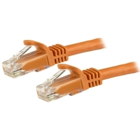 Startech.com cable de red ethernet cat6 snagless de 3m naranja - cable patch rj45 utp - cable for dispositivo de red - 6gbits - cable de conexión - oro contacto chapado - 24 awg - naranja