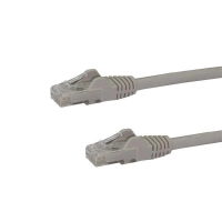 Startech.com cable de 5m gris de red gigabit cat6 ethernet rj45 sin enganche - snagless - cable for dispositivo de red, enchufe de pared, workstation, dispositivo de seguridad, panel de distribución, dispositivo voip, hub - 10gbits - cable de conexión - oro conector chapado - oro contacto chapado - cmg - 24 awg - gris