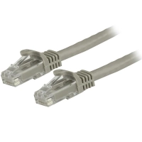 Startech.com cable de red de 4.2m gris cat6 utp ethernet gigabit rj45 sin enganches - cable for dispositivo de red, workstation, hub, enchufe de pared, base de conexión, computadora de escritorio, panel de distribución, teléfono ip - 10gbits - cable de conexión - oro conector chapado - cmg - 24 awg - gris