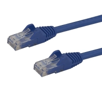 Cables de conexión cat 6 startech.com n6patch1bl - 0, 3 m, rj-45, rj-45, macho/macho, azul