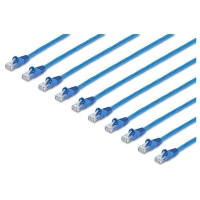 Startech.com cable de red rj45 categoría 6 azul de 1.5m - paquete de 10 unidades - con conectores sin enganches - 24 awg - cable for dispositivo de red - cable de conexión - oro contacto chapado - cmg - 24 awg - azul