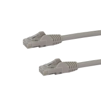 Startech.com cable de red de 1.8m gris cat6 utp ethernet gigabit rj45 sin enganches - cable for dispositivo de red, portátil, base de conexión, workstation, hub, enchufe de pared, computadora de escritorio, panel de distribución - 10gbits - cable de conexión - oro contacto chapado - cmg - 24 awg - gris