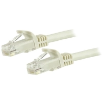 Startech.com cable de red de 15cm blanco cat6 utp ethernet gigabit rj45 sin enganches - cable for dispositivo de red, workstation, hub, enchufe de pared, panel de distribución, teléfono ip - 10gbits - cable de conexión - oro contacto chapado - cmg - 24 awg - blanco