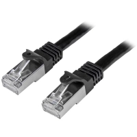 Startech.com cable de 3m de red cat6 ethernet gigabit blindado sftp - negro - cable for dispositivo de red, conmutador, hub, panel de conexión, servidor de impresión, dispositivo compatible con poe, computador, workstation, enchufe de pared - cable de conexión - apantallado - oro conector chapado - oro contacto chapado - cmg - 26 awg - negro