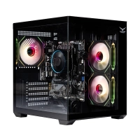 Naceb gabinete gamer c/ventana m-atx negro 3 ventiladores rgb na-0636n