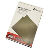 Folder colgante económico nextep ne-014o color verde con 25 piezas tamaño oficio