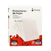 Protector de hojas nextep ne-020 económico  tamaño carta con 100 piezas