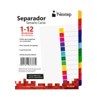 Separador nextep economico 12 divisiones sin numero