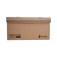 Caja para archivo de cartón nextep ne-058c tamaño carta con 12 piezas dimensiones de caja armada
