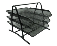 Charola organizadora ne-162 nixte material malla metálica 3 niveles tipo oficio