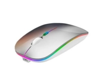 Mouse inalámbrico nextep ne-412p color plata  delgado/silencioso