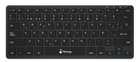 Teclado nextep inalámbrico ne-415m compacto recargable color negro 78 teclas 285mm x 120mm x 16 mm compatible tabletas - celulares lap top etc