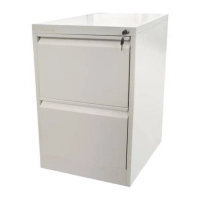 Archivero metálico nextep ne-654dg con 2 cajones ajustables cartaoficio con cerradura 2 llaves soporta hasta 30 kg en cada cajón  dimensiones de 73.1 x 46
