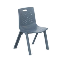 Silla de visitas  comedor  nextep ne-663g color gris oscuro - soporta hasta 120 kg
