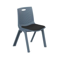 Silla de visitas  comedor  nextep ne-664g color gris oscuro - soporta hasta 120 kg