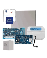 Dsc neo-lcd-le4050m- kit neo 32 zonas  panel hs2032  teclado alfanumérico hs2lcdn  fuente ptc1640u  gabinete gmx003  comunicador le4050m con 1 año de servicio