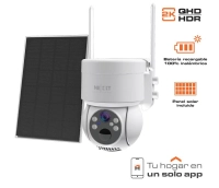 Cámara nexxt  modelo nhc-op20s resolución 2k de 3mp  100  inalámbricoluz led activada por movimiento