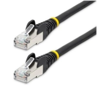 Startech.com cable de 6m de red ethernet cat6a - negro - lszh - 10gb - 500mhz - poe++ de 100w - snagless sin pestillo - rj-45 - sftp - cable for dispositivo de red - 10gbits - cable de conexión - apantallado - oro contacto chapado - lszh - 27 awg - negro