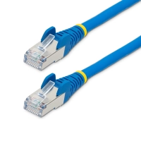 Startech.com cable de 4.5m de red ethernet cat6a - azul - lszh - 10gb - 500mhz - poe++ de 100w - snagless sin pestillo - rj-45 - sftp - cable for dispositivo de red - 10gbits - cable de conexión - apantallado - oro contacto chapado - lszh - 27 awg - azul