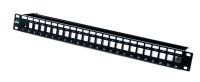 Patch panel nitrotel 24 puertos utp cat.5e 110 idc t568a/b (ntpp5e24u)