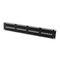 Patch panel nitrotel 48 puertos utp cat.5e 110 idc t568a/b (ntpp5e48u)