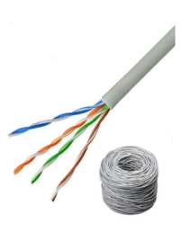 Saxxon outp5ecop100bc - bobina de cable utp cat5e 100  cobre 100 metros color blanco uso interior 4 pares soporta pruebas de rendimiento