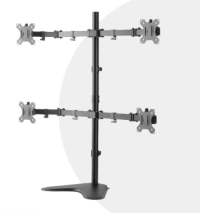 Soporte de escritorio ovaltech ovme-q1332 para 4 monitores lcd de 13 pulgadas a 32 pulgadas (resistencia 8kgs)