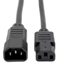 Tripp lite series cable de alimentación para pdu, c13 a c14 - 10a, 250v, 18 awg, 1.22 m [4 pies], negro