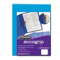 Carpeta acco grip t3 sh-976 oficio azul claro c/4