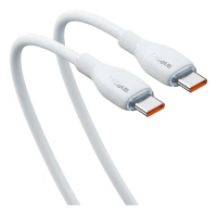 Cable de carga rpida baseus, tipo c a tipo c, cable de carga 100 w, 5 a, 1,2 m, color blanco