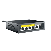 Switch netis modelo p106c 4* puertos fe poe+ switch - ieee 802. 3af/at, poe budge 60w, 2*fe uplink port
