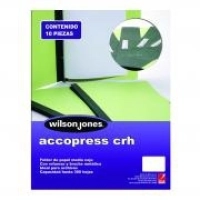 Carpeta acco press mc p4553 carta azul claro c/10