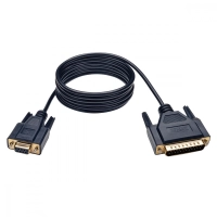 Tripp lite series cable de módem nulo serial db9 serial (db9 a db25 hm), 2 m [6 pies]