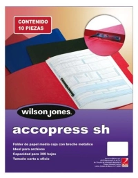Carpeta acco press oficio caoba c/10