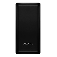 Powerbank adata c20 de 20 - 000 mah. carga simultánea 3 dispositivos. con indicador led de carga, dos puertos usb-a y un puerto usb-c. negro. pbc20-bk