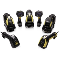 Kit de lector de código de barras inalambrico datalogic industrial ultraresistente auto range - modelo powerscan pbt9600-ar, (pbt9600-arrbk10us)