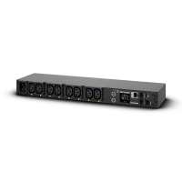 Pdu cyberpower pdu81006, montaje vertical en rackde 1u, montaje horizontal de 1u, enchufe de entrada nema l6-20p x 1, tipo de salida iec c13 x 8, 200~240v, 3 años de garantia.