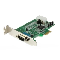 Startech.com tarjeta pci express adaptadora serial rs232 db9 de 1 puerto uart16550 - tarjeta pcie controladora serial - perfil bajo - winlinux - pci express x1 - pc, mac, linux - 1 x número de puertos serie externos