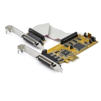 Startech.com tarjeta adaptadora pcie de 8 puertos serial rs232 con uart 16950 - soporte perfil bajo - tarjeta serial db9 - pci express x1 - 921.40kbits - tarjeta enchufable
