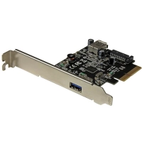 Startech.com tarjeta pci express de 2 puertos usb 3.2 gen 2 (10gbps)usb-a 1x externo y 1x interno - soporte uasp - 2 total usb port(s) - 2 puerto(s) usb 3.1 - pc, mac, linux