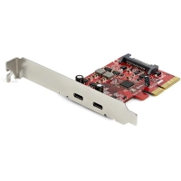 Startech.com pexusb312c3 tarjeta pci express usb 3.1 (10gbps) - 2 puertos usb c 3.2 gen 2 - hasta 10gbps - soporte uasp - 2 total usb port(s) - 2 puerto(s) usb 3.1 - linux, pc
