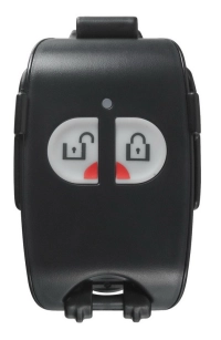Dsc pg9949 - llavero de 2 botones programables inalámbrico power g con botón de pánico compatible con neo, pro, qolsys e iotega