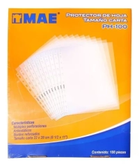 Protector mae hojas caja